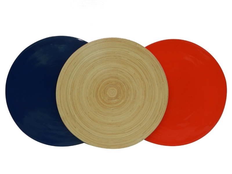 Ultimate Spun Bamboo Round Placemat Set - Vibrant Tabletop Decor
